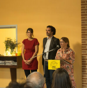 Delphine Lefranc au micro